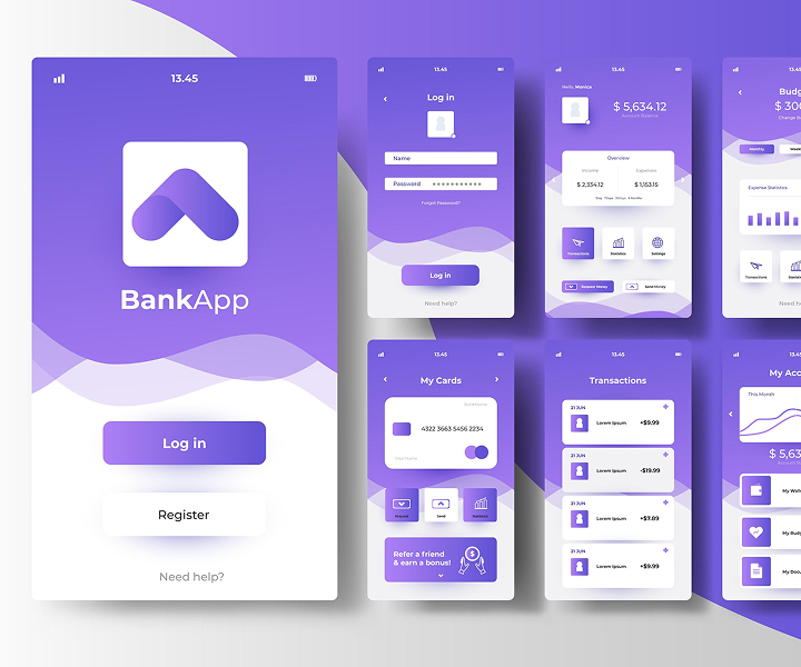 banking app logos